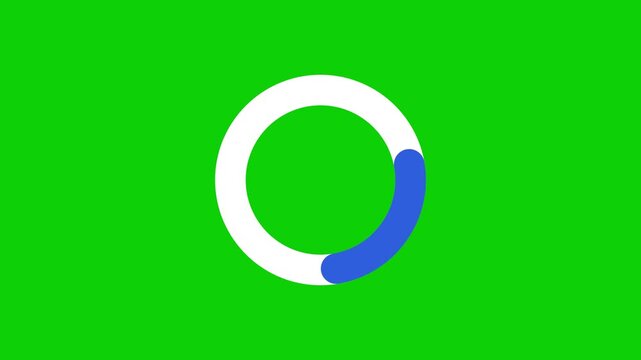 Animated circular loading progress ring interface icon
