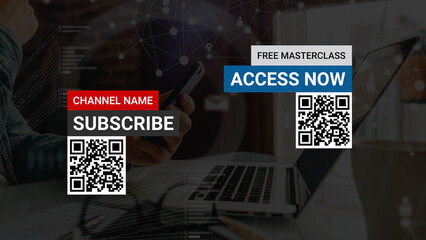 QR Code Lower Third Overlay