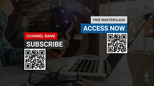 QR Code Lower Third Overlay