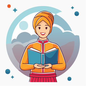 Sikh person reading a book