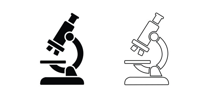 Set of Microscope icons, Microscope Vector