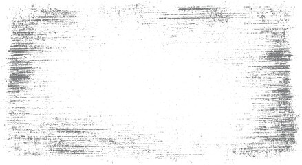 Fototapeta premium Grungy distressed grey horizontal brush strokes and speckles on white background grunge texture