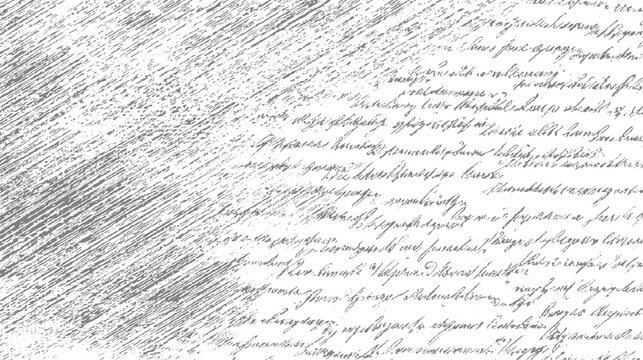 Gray diagonal textured background with faded handwritten script