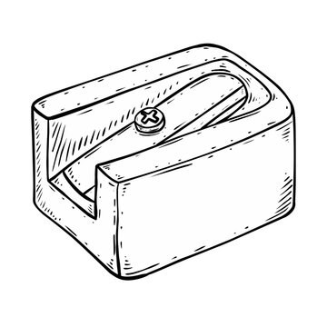 Sketch Handdrawn Illustration pencil sharpner