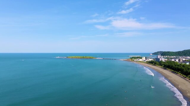 青島海浜と青島（宮崎県宮崎市）