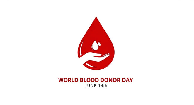 World Blood Donor Day June 14th Vector Illustration