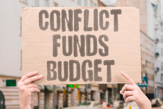 "Conflict Funds Budget" Military conflicts provide the pretext for expanding national defense spending. MILITARY. CONFLICTS. EXPANDING. DEFENSE. SPENDING.