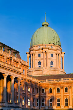 Buda Castle shows its historic design in Budapest