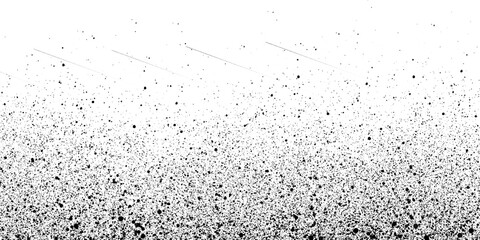 Obraz premium Black spray paint splatter gradient texture isolated on transparent background