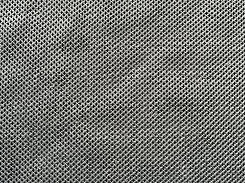 Macro Shot of Gray Mesh Fabric Texture with Detailed Weave Pattern for Industrial and Fashion Design Background
