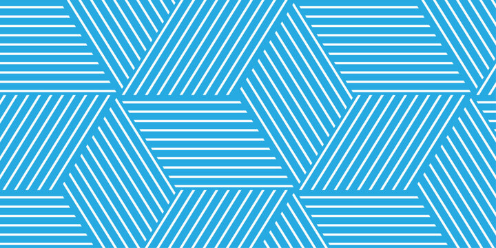 blue pattern texture repeat grid triangle geometric hexagon type cube fabric pattern shapes cover template design.