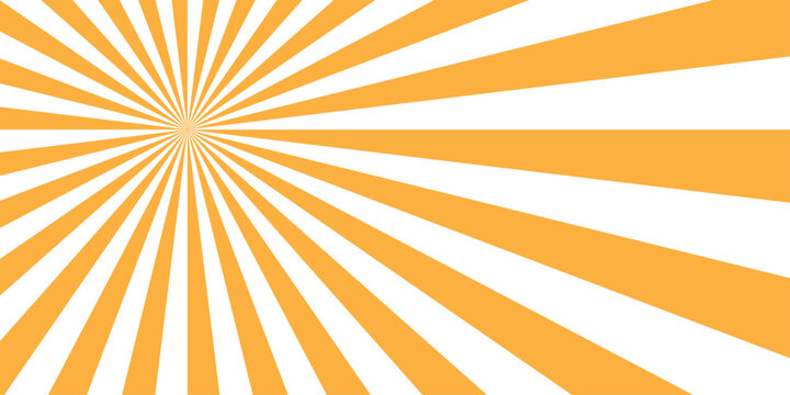 abstract orange and white retro with sunburst pattern orange and white design. Vintage sunrays illustration swirl line. sun beam vector banner design and comic burst gradient concept pa