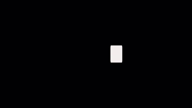 Dislike icon animation with alpha channel, Reveal dislike animation, Social media Flat Design dislike, Dislike button Animation on a transparent background
