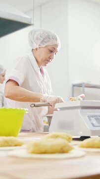 The employees of the bakery work