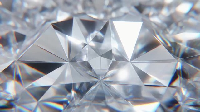 Abstract Macro Time Lapse of Growing Crystal Diamond Formation