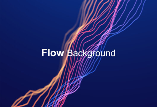 Energy lines or wires. Glow effect. Branched structure of multiple lines. Scientific illustration. Vector for brochure, poster, cover, card, presentation, flyer or banner.