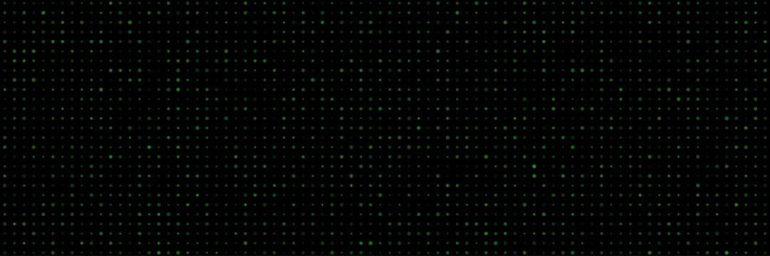 Abstract Green Dots Pattern Background with Dark Backdrop and Subtle Texture for Digital Design vector