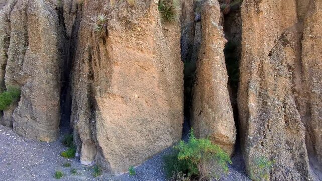 Aerial View of Valle de las Animas Sandstone Spires in La Paz, Bolivia