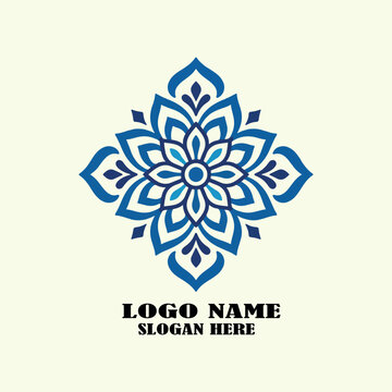 talavera azul logo icon vector  .