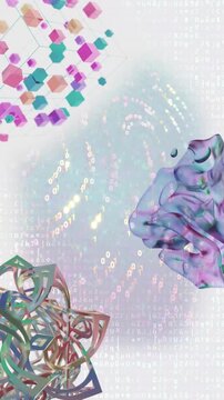 digital background. abstract looping animation. digital information