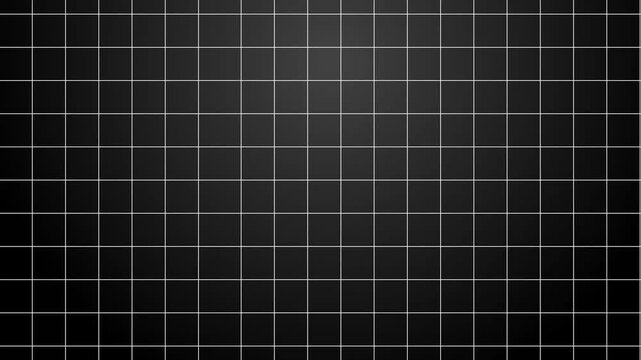 White Coordinate Tracking Grid Frame | Dark Mesh Blueprint 2D Motion Graphics Animation Asset
