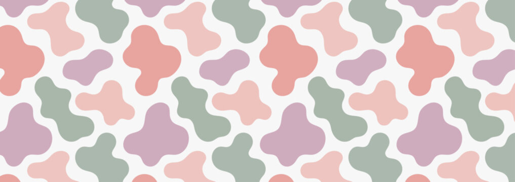 Abstract Seamless Pastel Geometric Pattern Background.