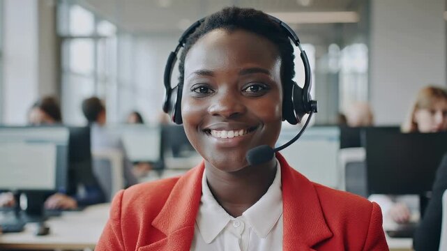 Customer service representatives assist clients in a busy call center on a workday
