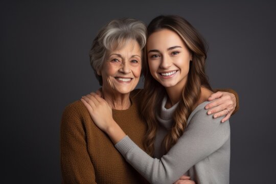 Two generations of women showing love, family connection, and happiness