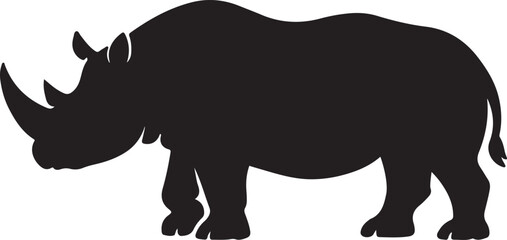 Rhino art Eps, Vector Images Black and White  © Ferdows