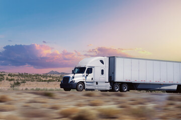 Obraz premium truck on the highway