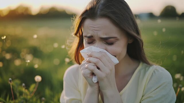Understanding pollen allergies and sneezing in the spring season when allergens are high in the air