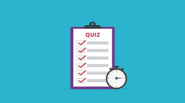 Quiz checklist , online test exam form