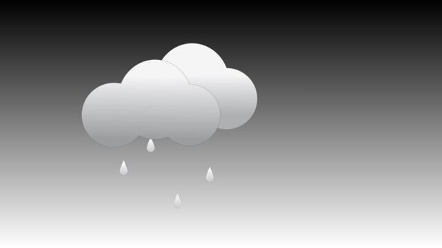 3d animation weather icon and isolated background