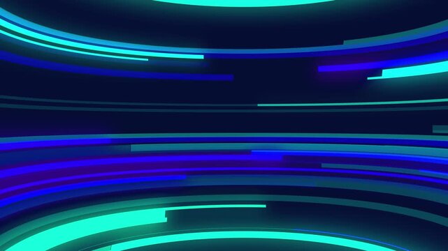 Graphical Modern Digital World News Studio Background.
