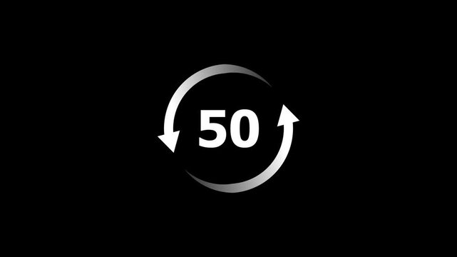 0 to 100 Circular Loading Animation. Futuristic Neon Progress Indicator Motion Graphics Background