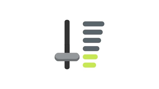 Audio Equalizer Slider Animation Loop
