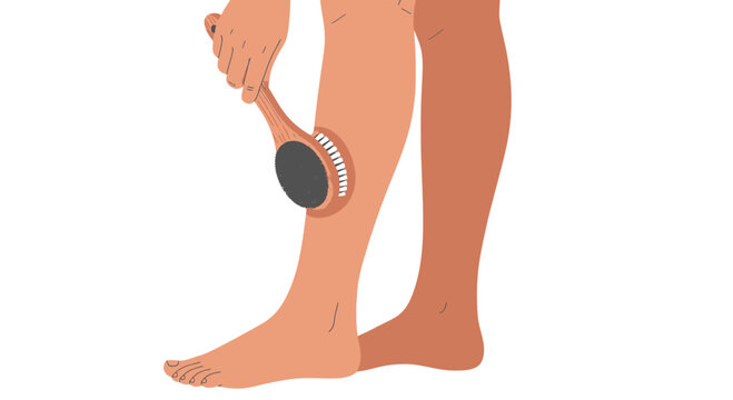 Dry Brushing Leg Skin Care Routine for Exfoliation and Circulation