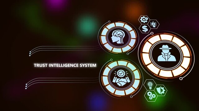 Trust intelligence system digital interface with cybersecurity