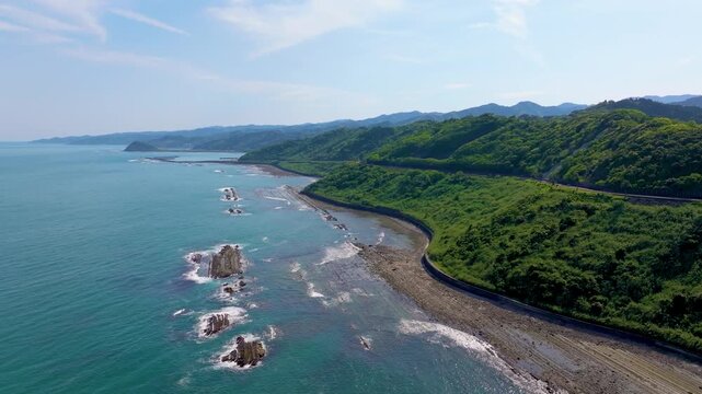 日南海岸（堀切峠付近・宮崎県日南市）