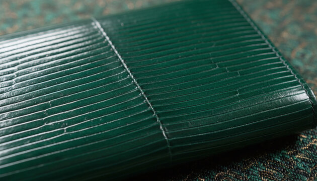 Luxury Eel skin leather texture with natural parallel pinstripe pattern
