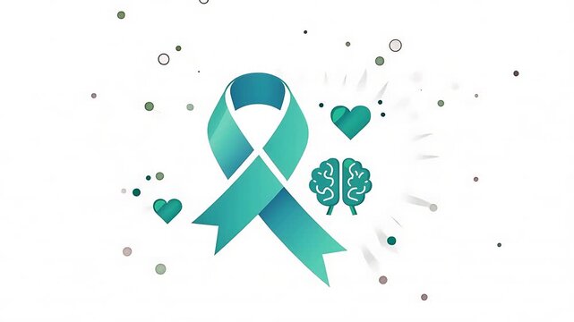 Mental Health Awareness Ribbon Vector