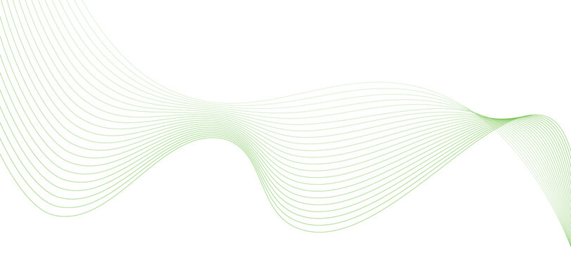 Flowing green parallel lines form an abstract wavy pattern, ideal for graphic backgrounds.