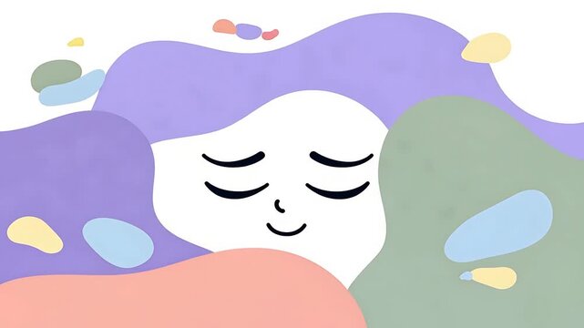 Peaceful Sleep and Relaxation Vector