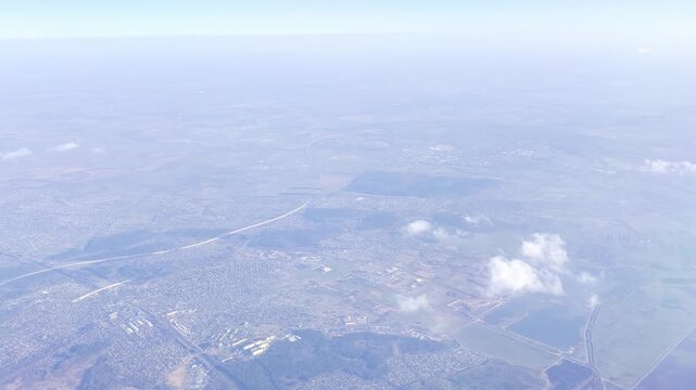 view from an airplane window