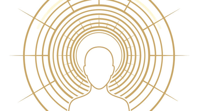 Spiritual Aura Human Silhouette