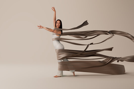 3D mental health movement with grounded body rhythm