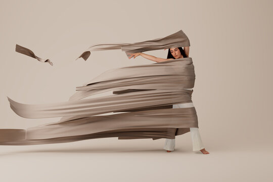 3D mindfulness body wrap showing calm focus and control