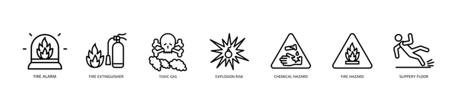 Fire Hazard Icons