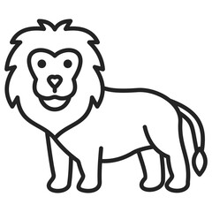 Lion Outline Icon © Squadfire