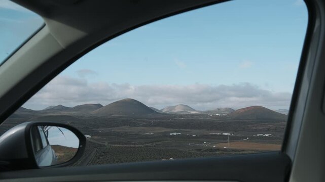 driving through the mountains